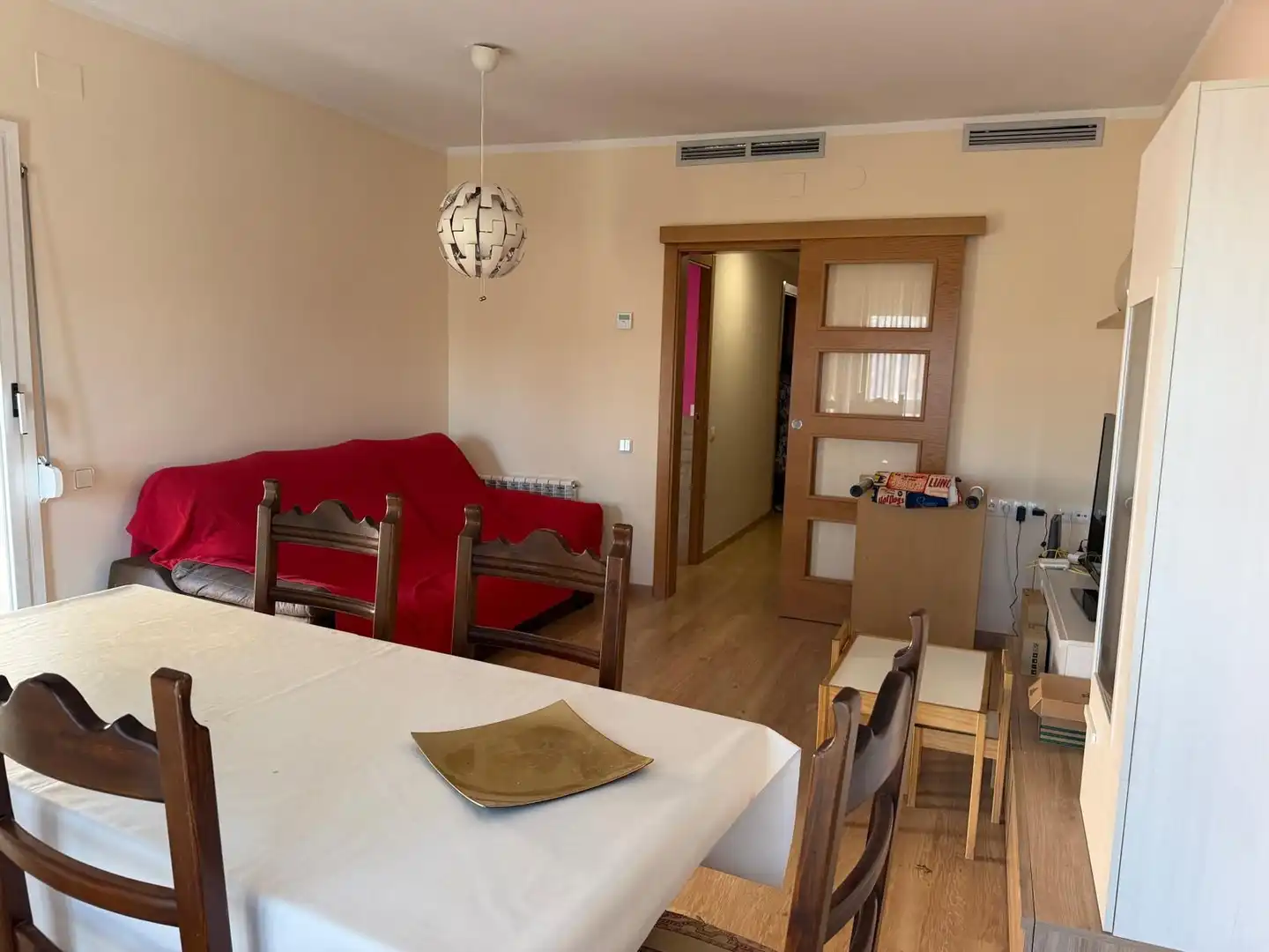 Dining room of Attic for rent in Lleida  with Air Conditioner, Terrace and Furnished