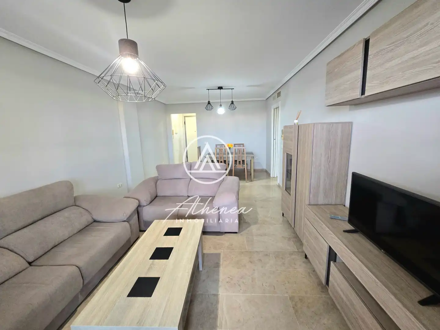 Sala de estar de Piso en venta en Roquetas de Mar con Aire acondicionado, Calefacción y Terraza