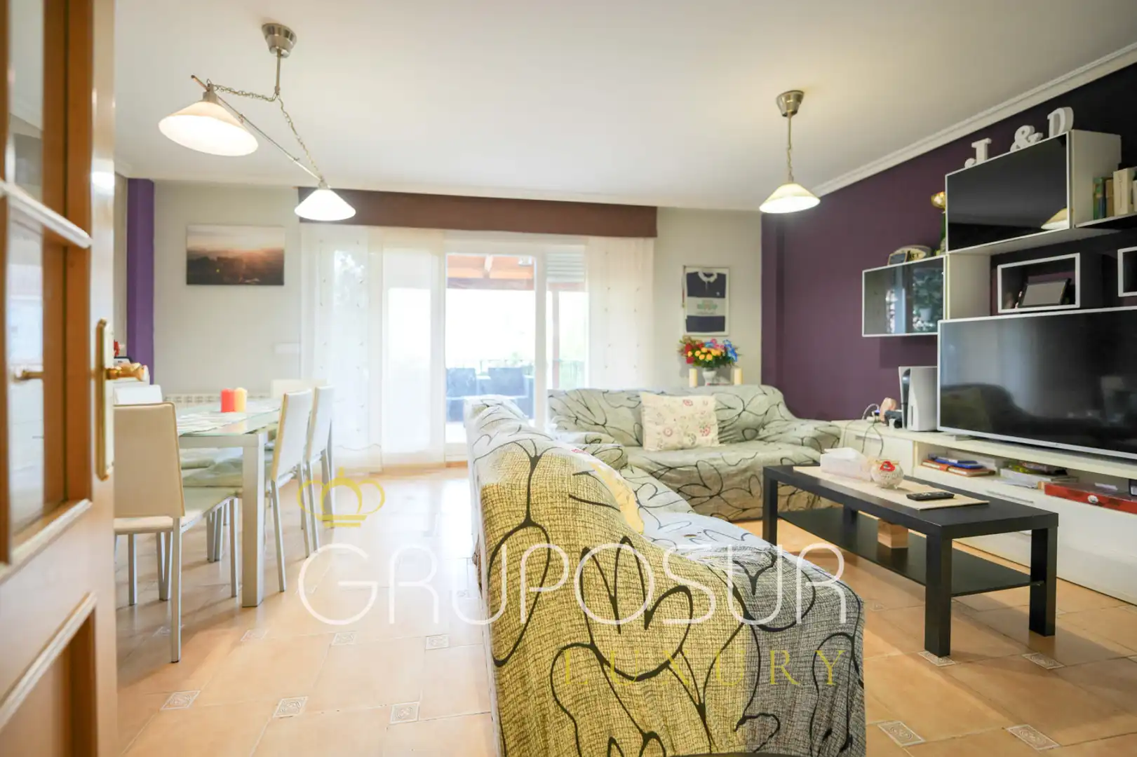Sala de estar de Casa adosada en venta en Boecillo con Calefacción, Jardín privado y Parquet