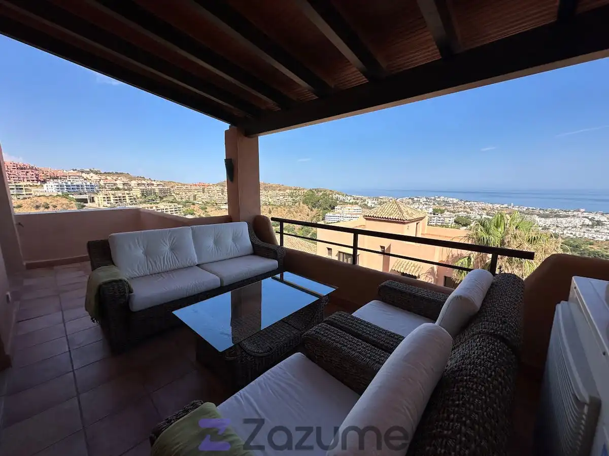 Terrace of Flat for rent in Mijas  with Private garden, Terrace and Swimming Pool