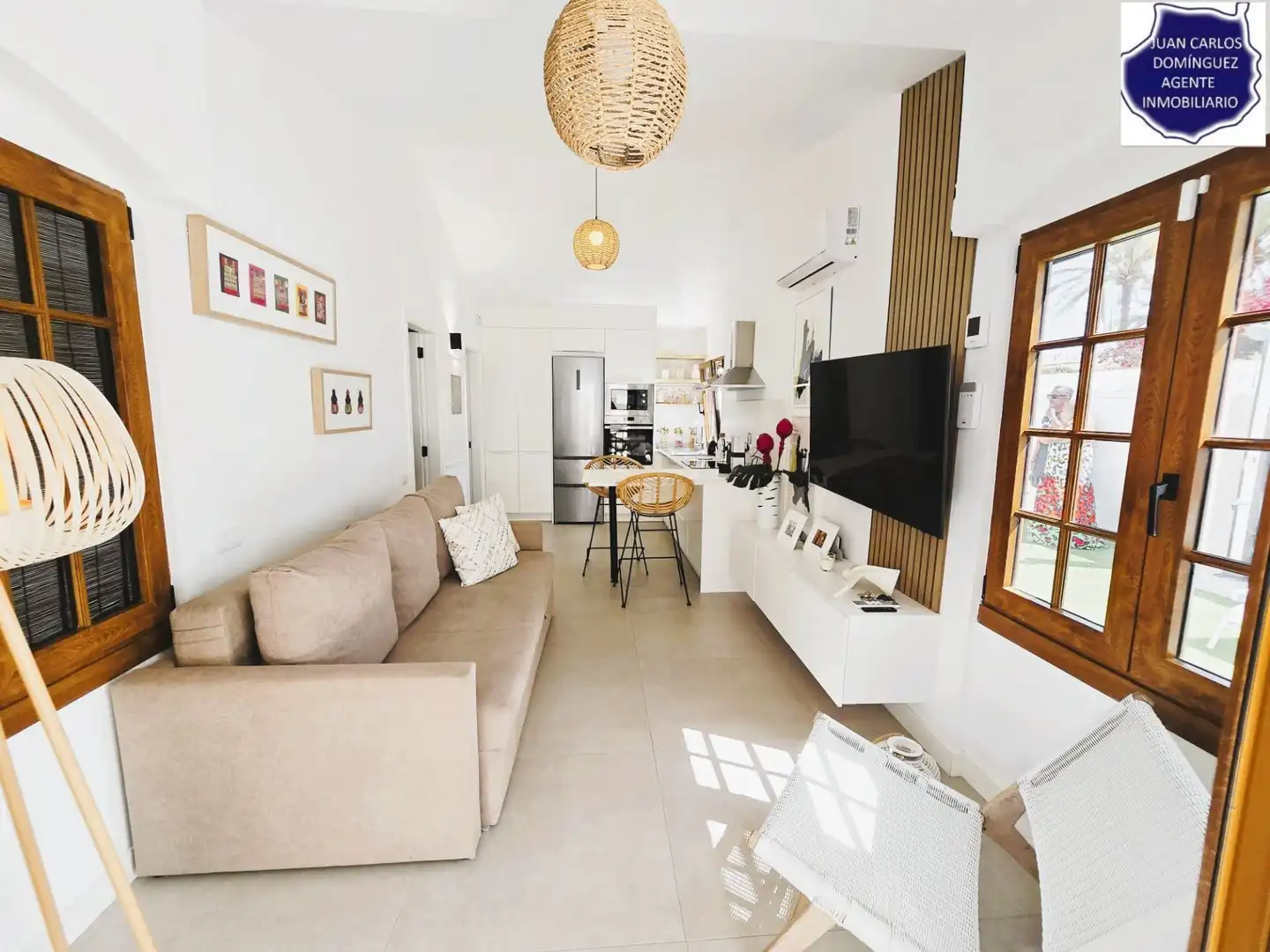Sala de estar de Casa o chalet de alquiler en San Bartolomé de Tirajana con Aire acondicionado, Jardín privado y Terraza