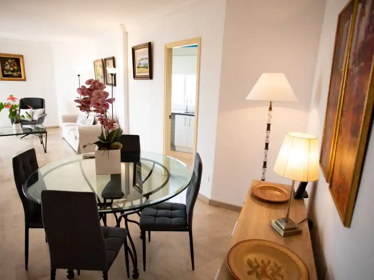 Esszimmer von Wohnung zur Miete in  Palma de Mallorca mit Klimaanlage und Schwimmbad