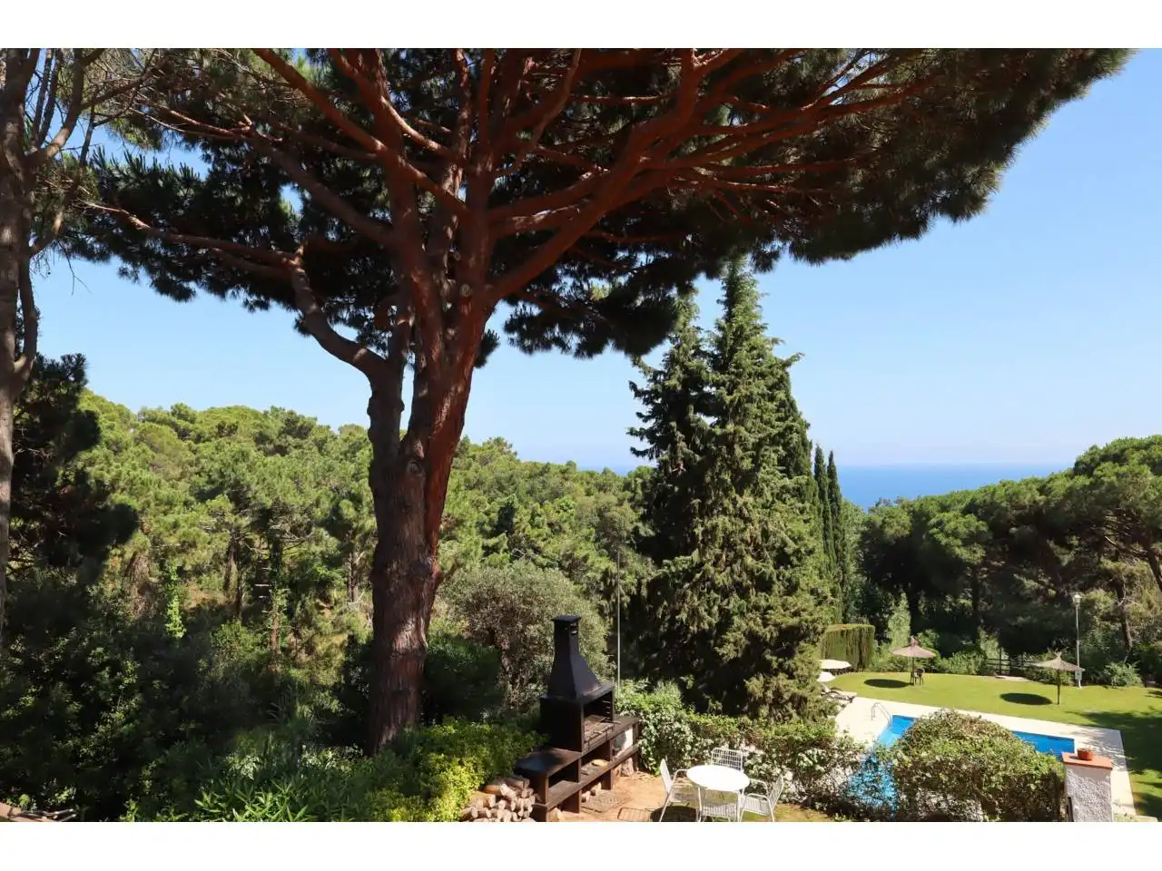 Garden of Detached homes for sale in Lloret de Mar  with Air Conditioner, Heating and Private garden
