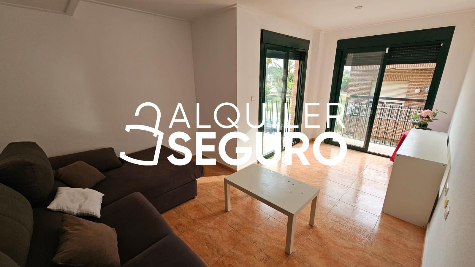 Sala d'estar de Pis de lloguer en  Murcia Capital amb Traster i Moblat