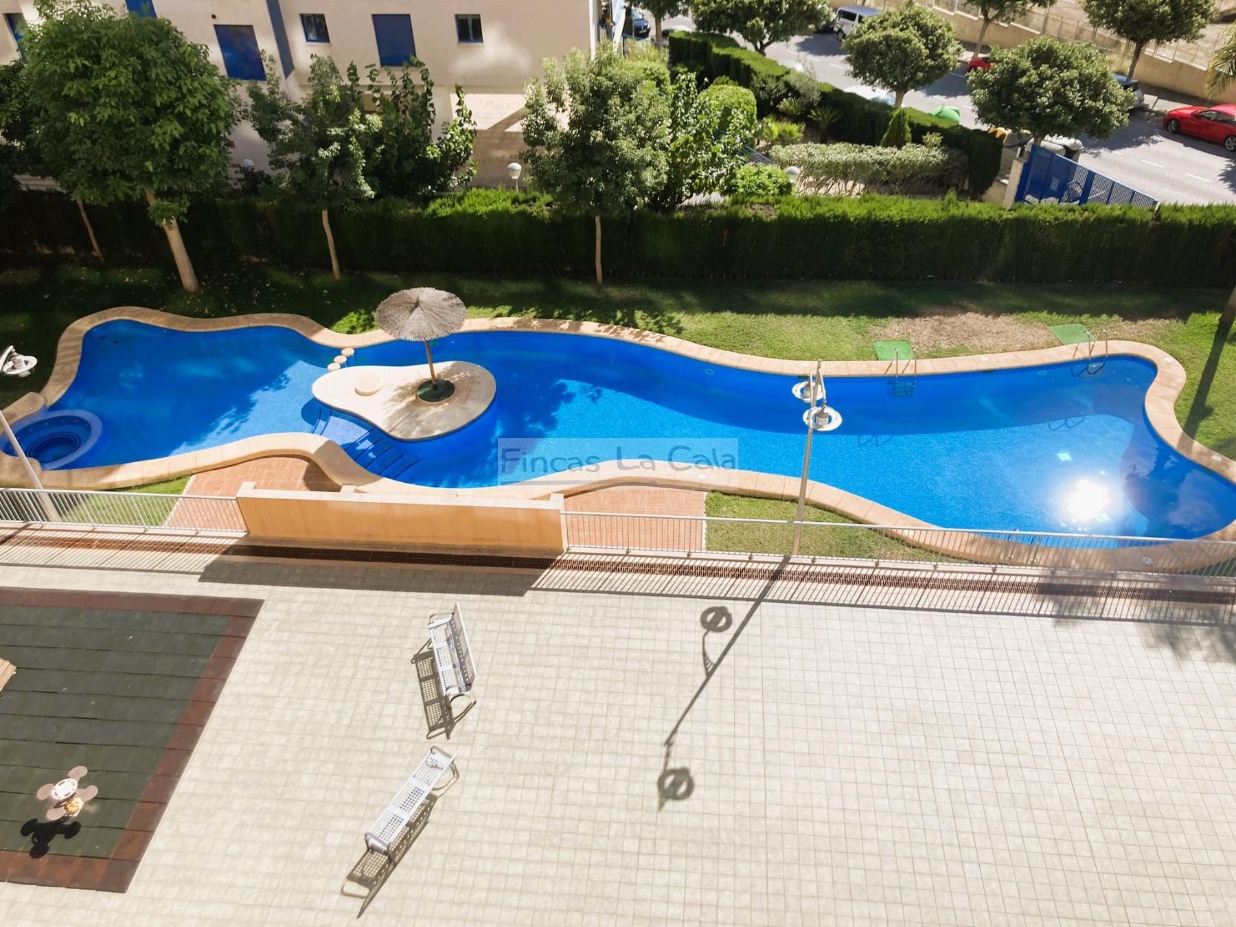 Piscina de Apartament de lloguer en Villajoyosa / La Vila Joiosa amb Aire condicionat, Calefacció i Terrassa