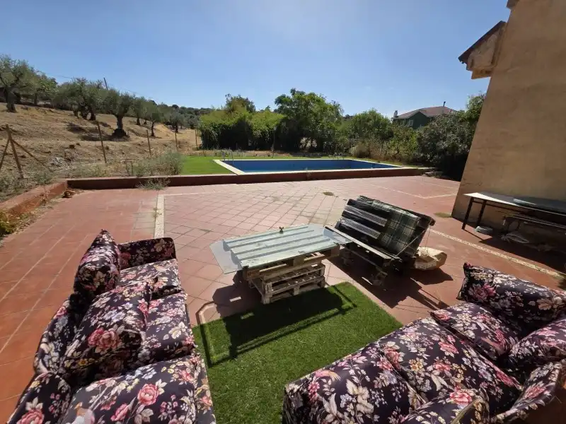 Terraza de Casa o chalet en venta en Plasencia con Calefacción y Piscina
