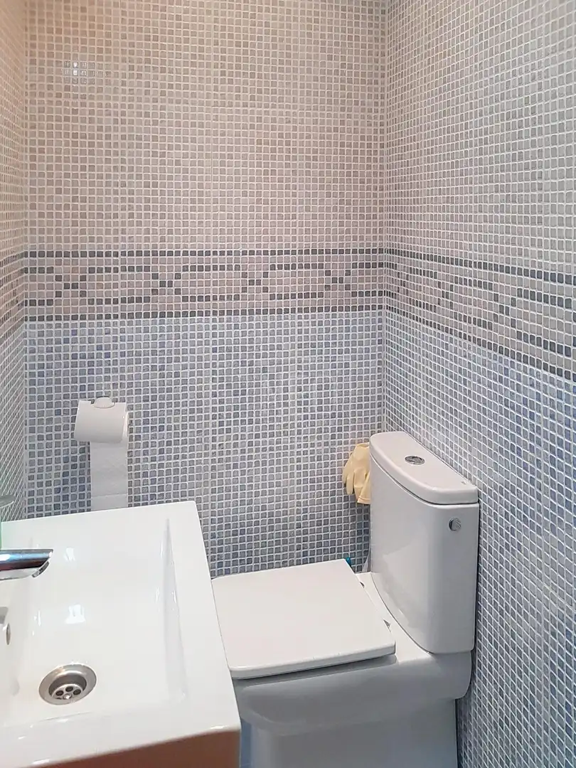 Baño de Planta baja en venta en Madrid con Calefacción, Parquet y Terraza