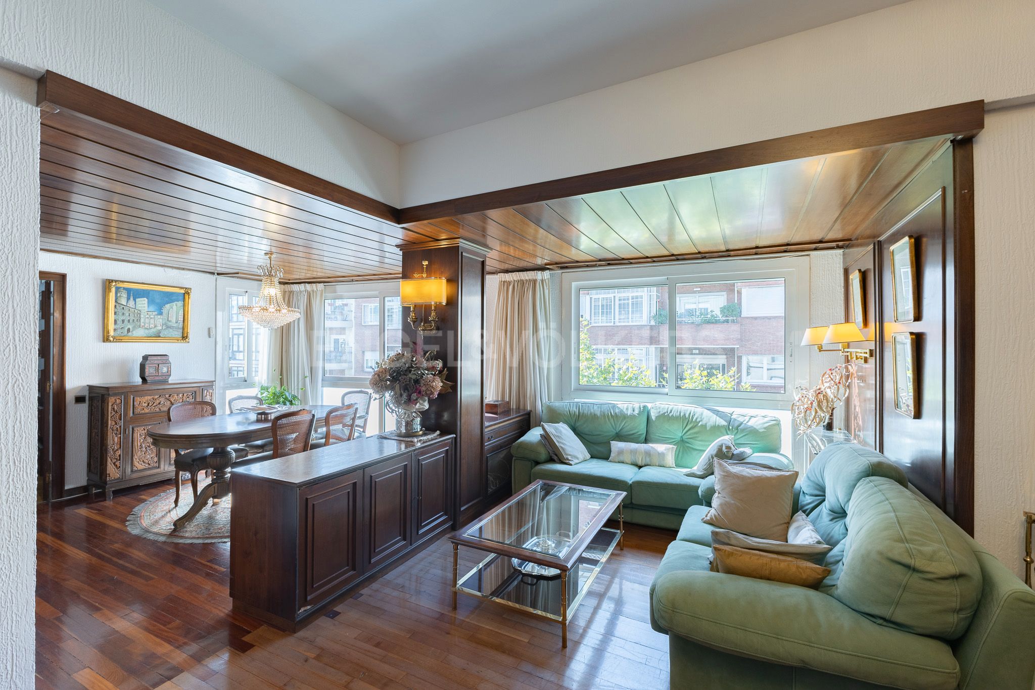 Sala d'estar de Pis en venda en  Barcelona Capital amb Aire condicionat, Calefacció i Parquet