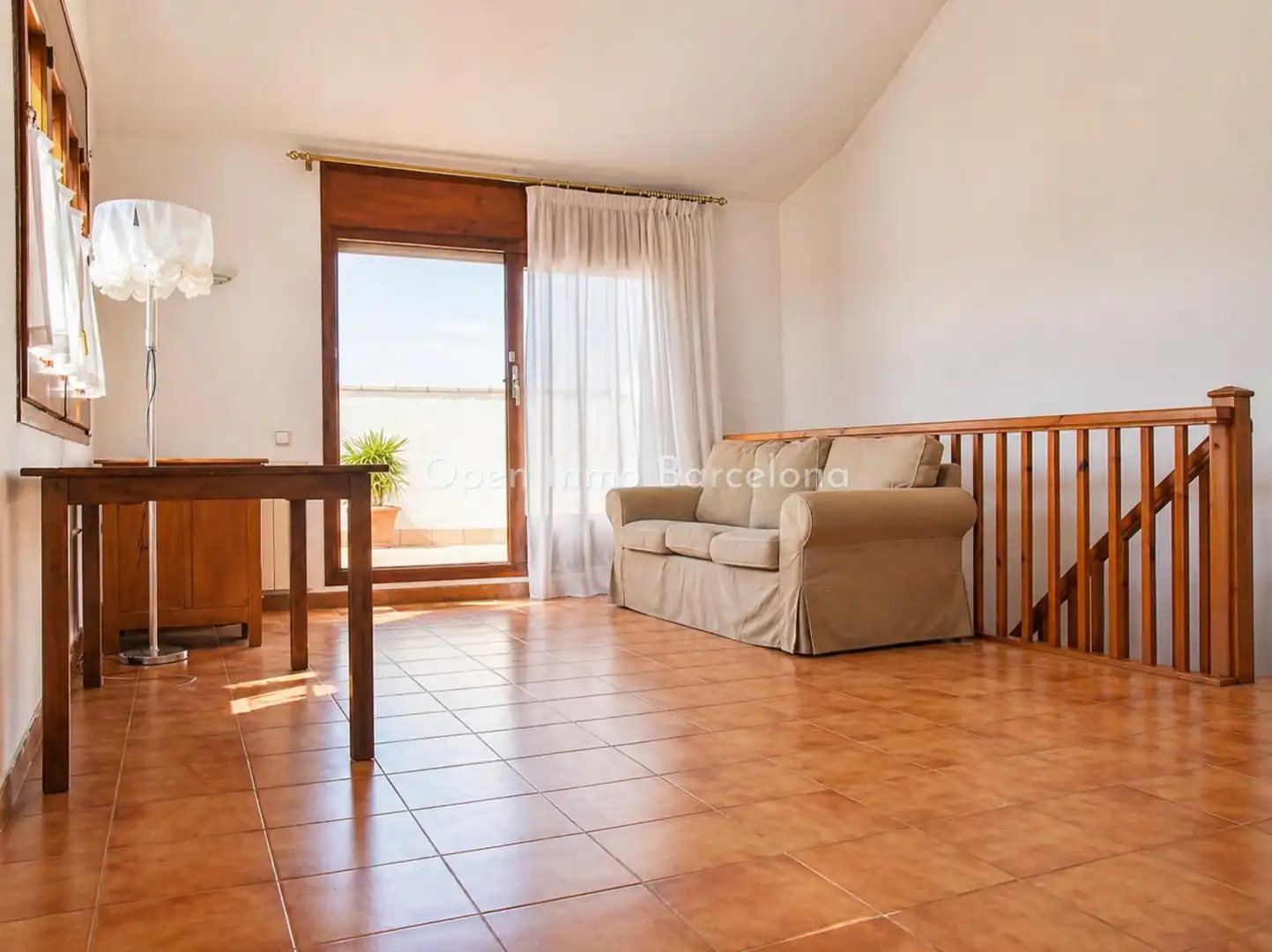 Wohnzimmer von Einfamilien-Reihenhaus zur Miete in Sant Pere de Ribes mit Heizung, Privatgarten und Terrasse