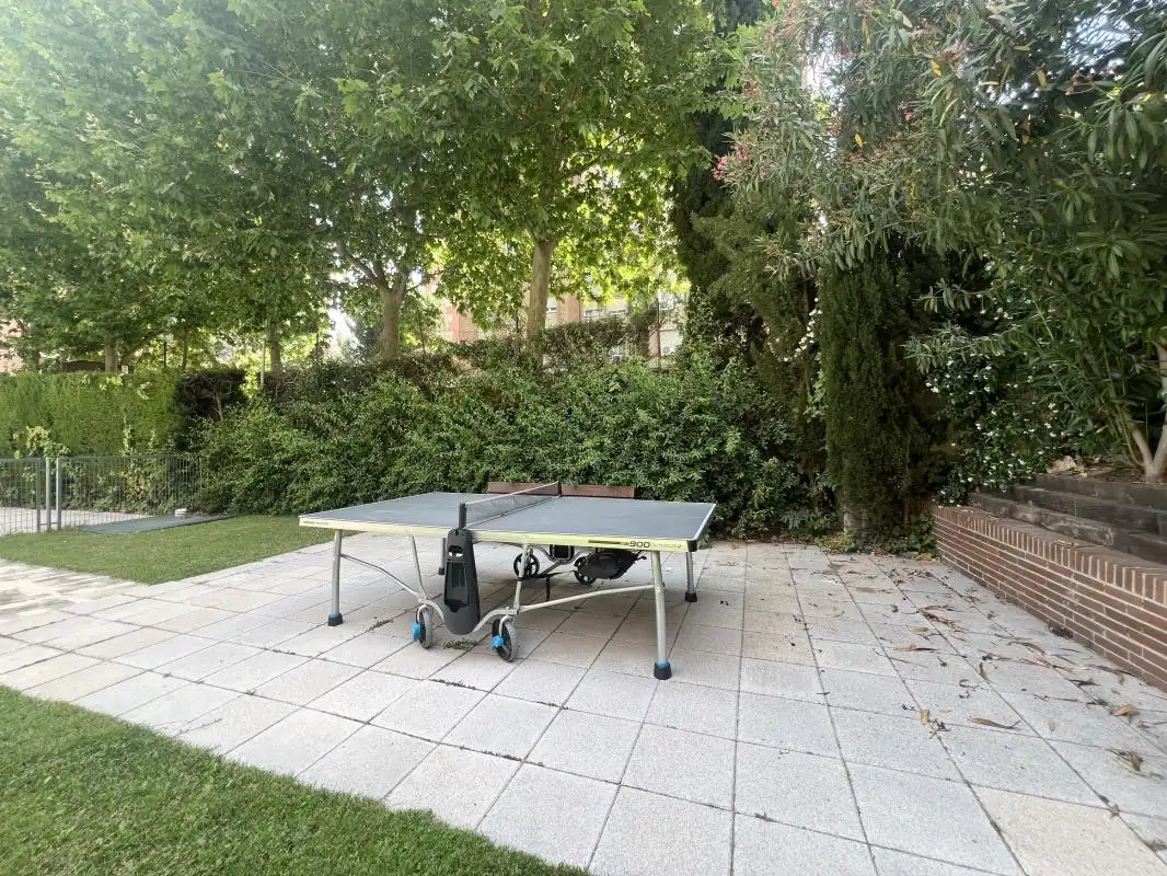 Garden of Flat for rent in Madrid  with Air Conditioner, Heating and Swimming Pool
