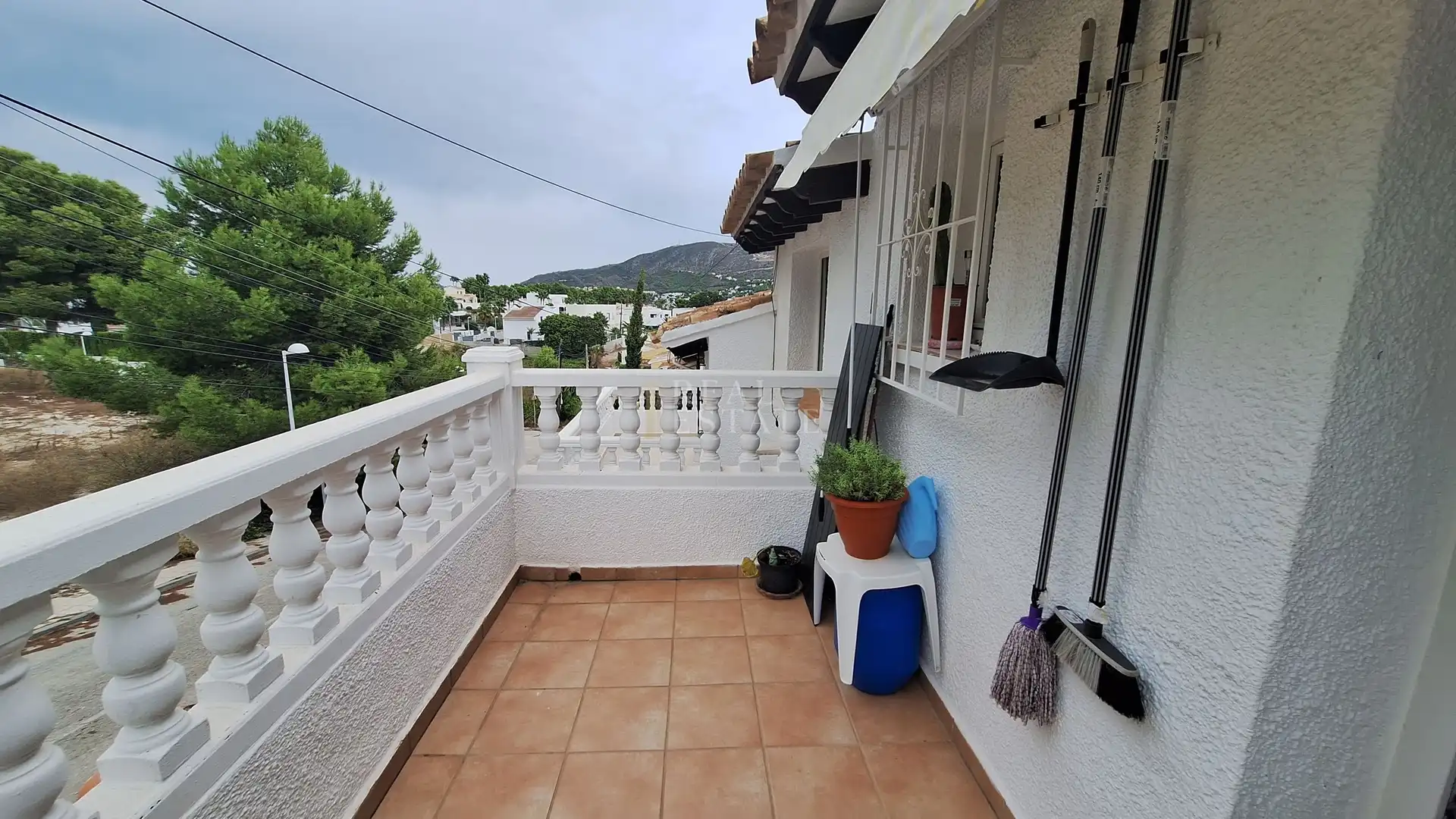 Balcony of Detached homes for sale in Moraira  with Air Conditioner, Terrace and Storage room