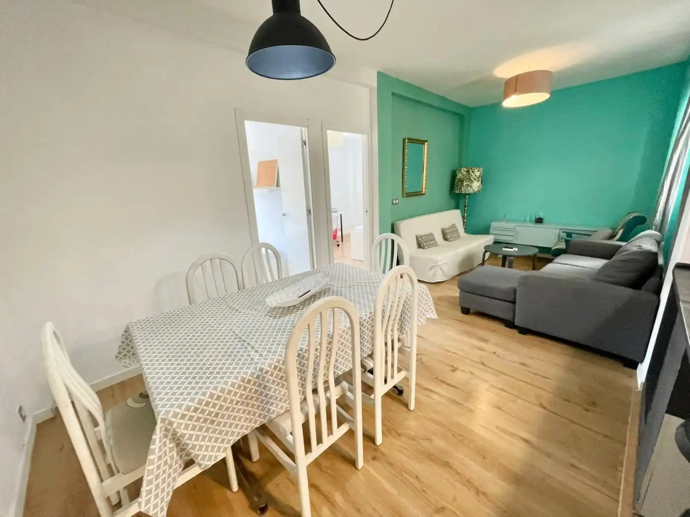 Comedor de Piso de alquiler en Valencia con Aire acondicionado, Calefacción y Parquet