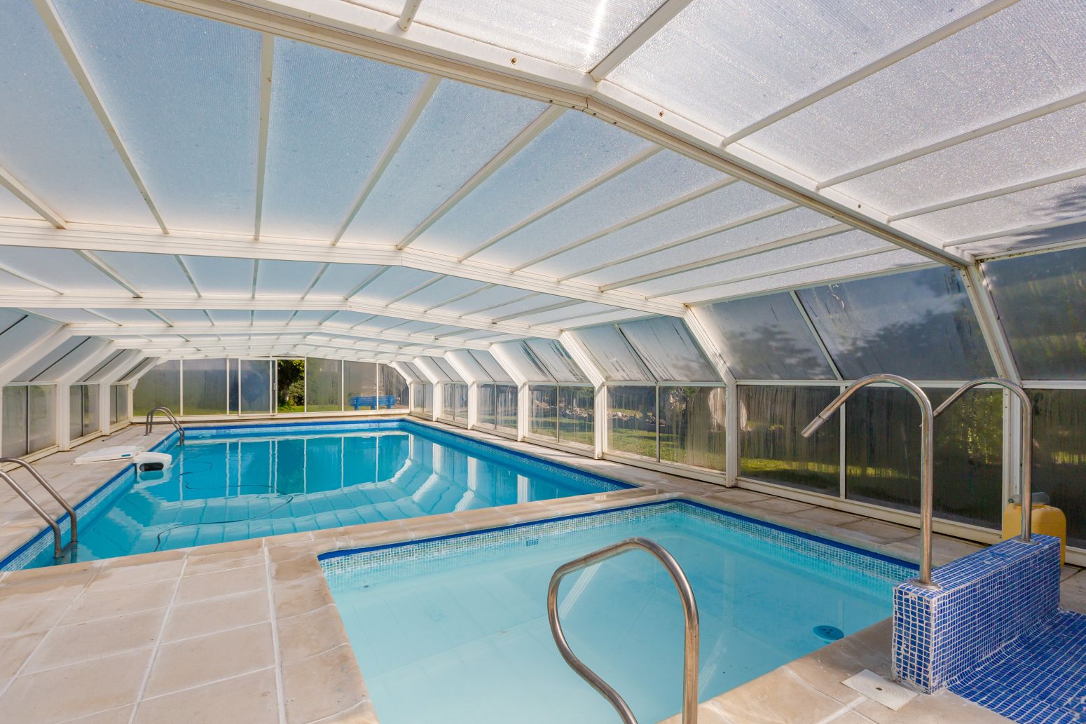 Swimming pool of Single-family semi-detached for sale in Ezcabarte  with Heating, Private garden and Parquet flooring