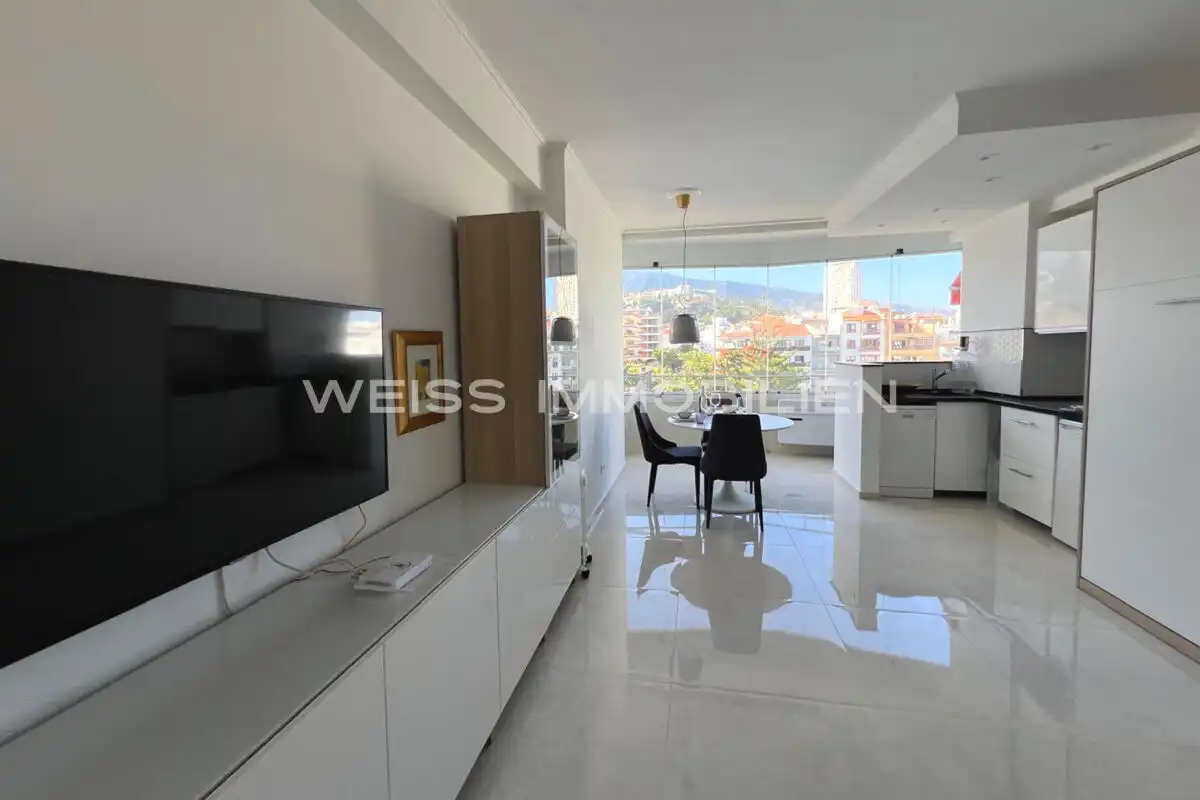 Sala de estar de Piso en venta en Puerto de la Cruz con Aire acondicionado