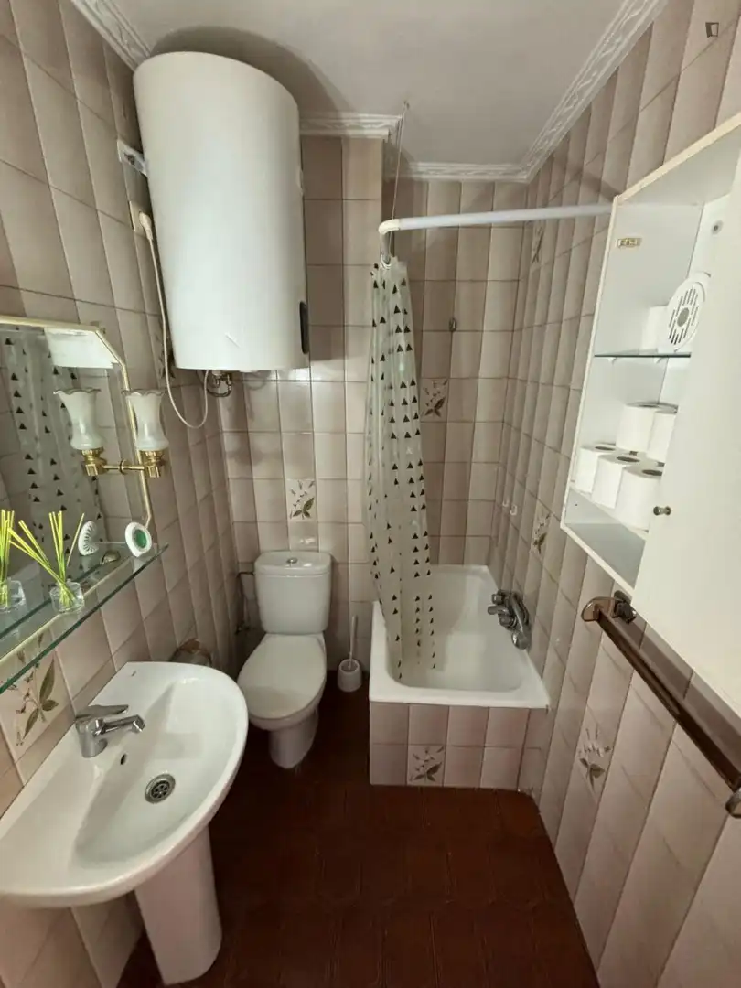 Bathroom of Apartments for share in Barakaldo   with Furnished, Oven and Washing machine