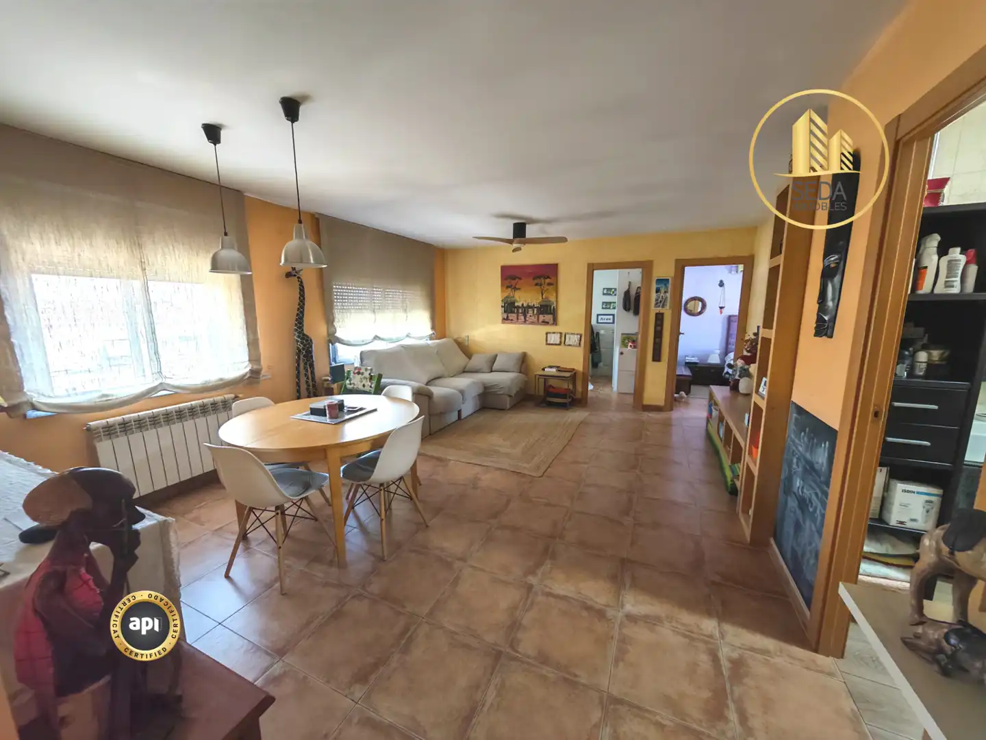 Sala de estar de Piso en venta en Terrassa con Aire acondicionado, Calefacción y Balcón