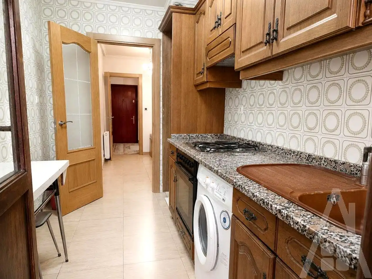 Cuina de Pis en venda en Bilbao  amb Calefacció, Parquet i Terrassa