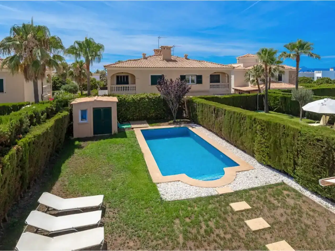 Piscina de Planta baja en venta en Llucmajor con Aire acondicionado, Calefacción y Jardín privado