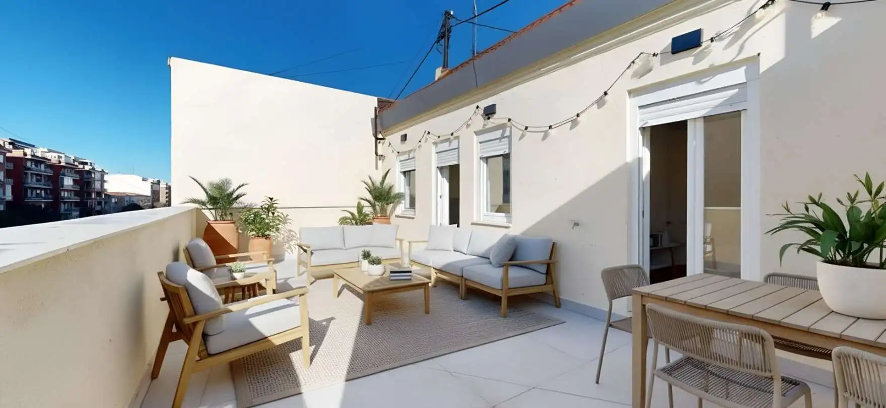 Terraza de Ático en venta en  Madrid Capital con Aire acondicionado, Calefacción y Terraza