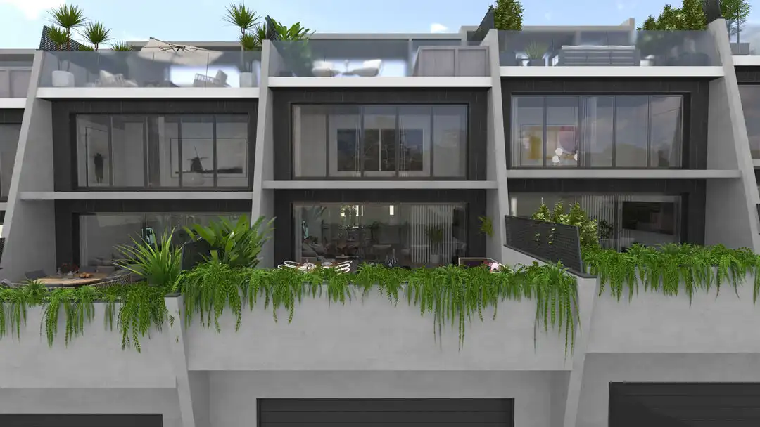 Außenansicht von Wohnung zum Verkauf in Donostia - San Sebastián  mit Klimaanlage, Heizung und Privatgarten
