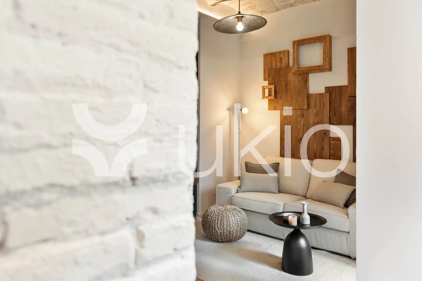 Sala d'estar de Apartament de lloguer en Barcelona amb Aire condicionat, Calefacció i Moblat