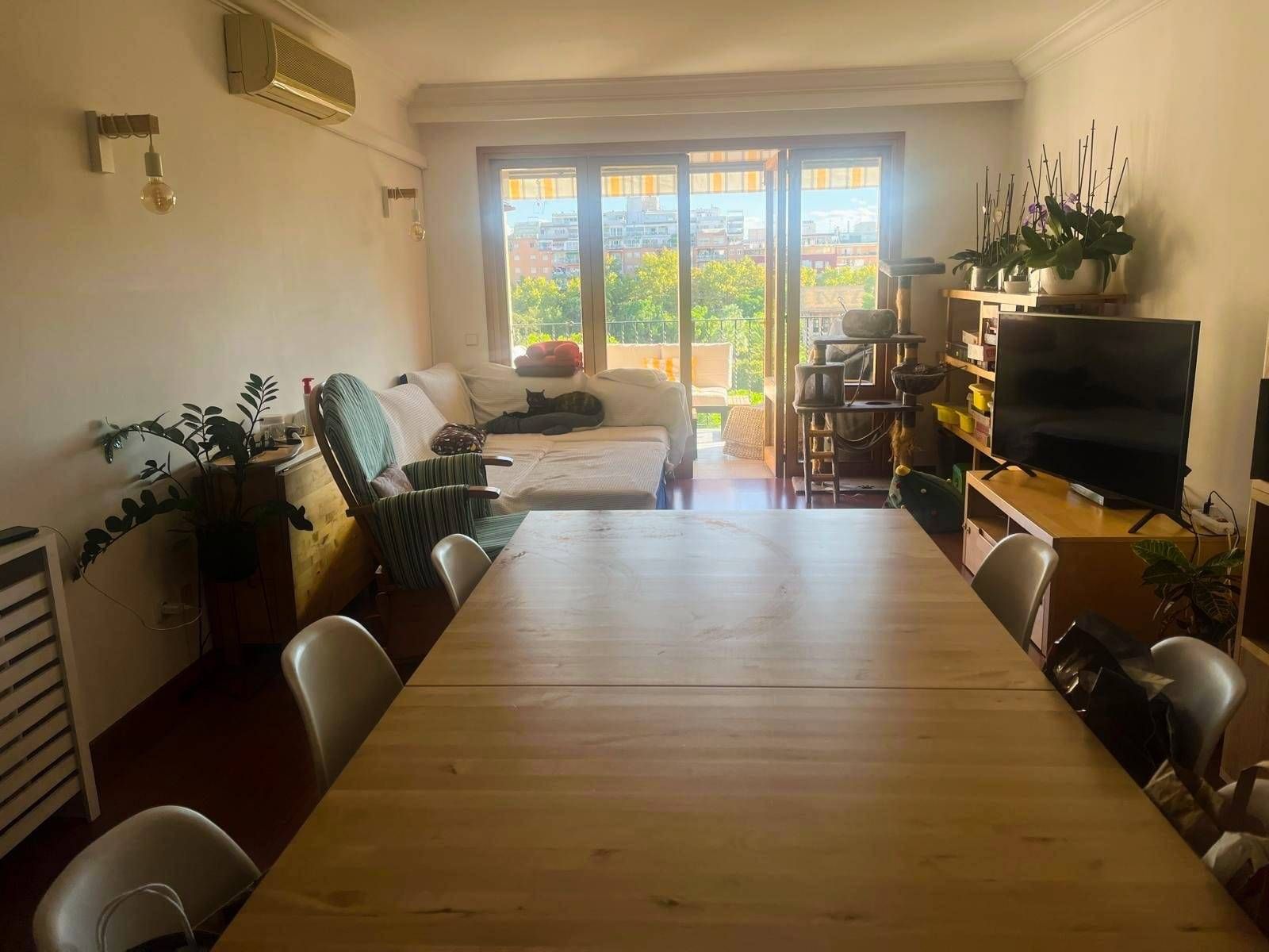 Menjador de Apartament de lloguer en  Palma de Mallorca amb Parquet