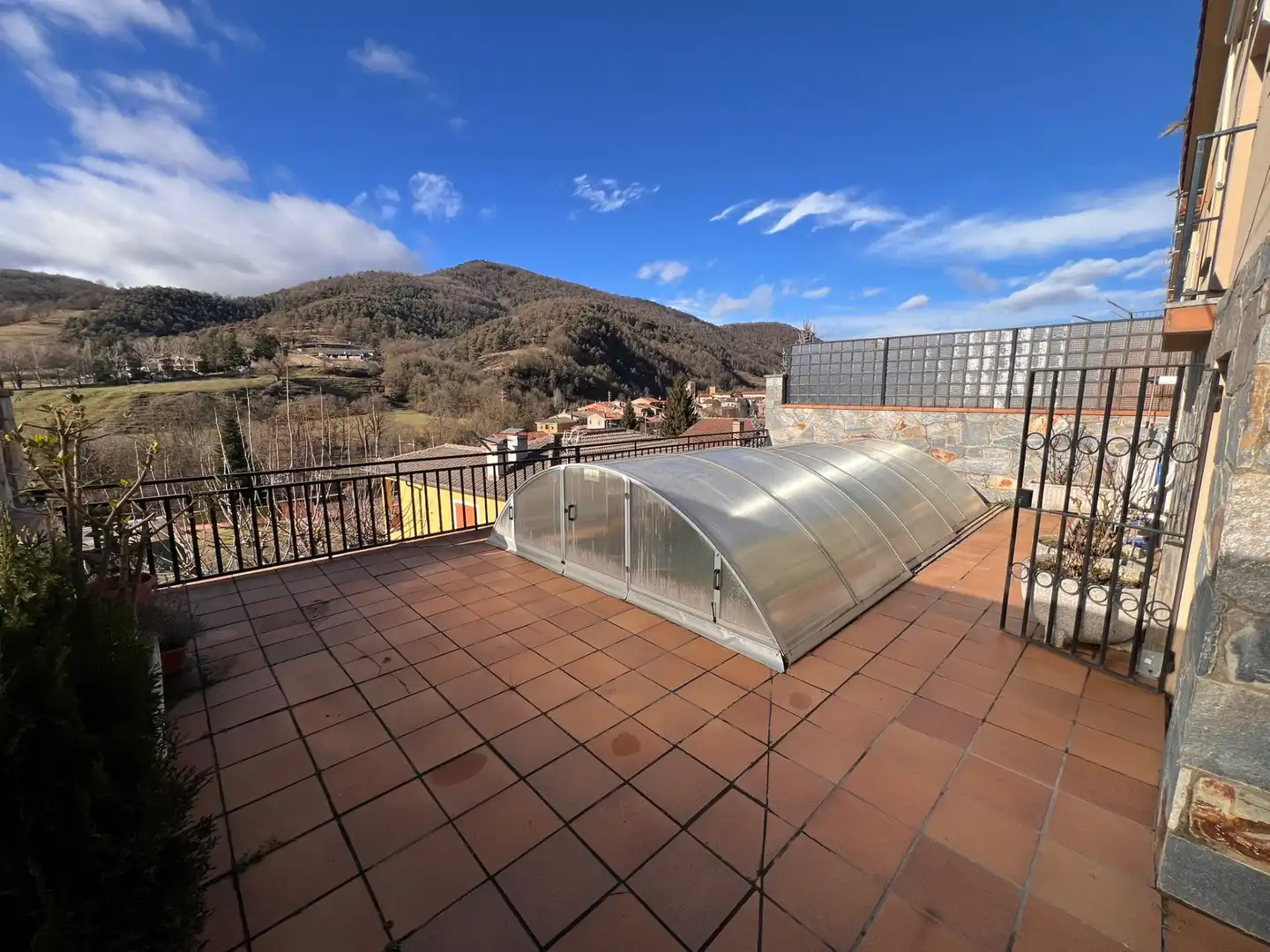 Terrace of Detached homes for sale in Sant Pau de Segúries  with Heating, Parquet flooring and Terrace