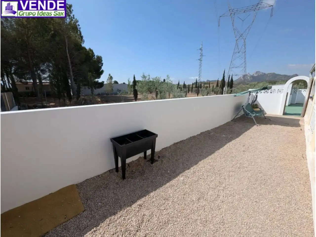 Jardín de Finca rústica en venta en Sax con Aire acondicionado, Jardín privado y Piscina