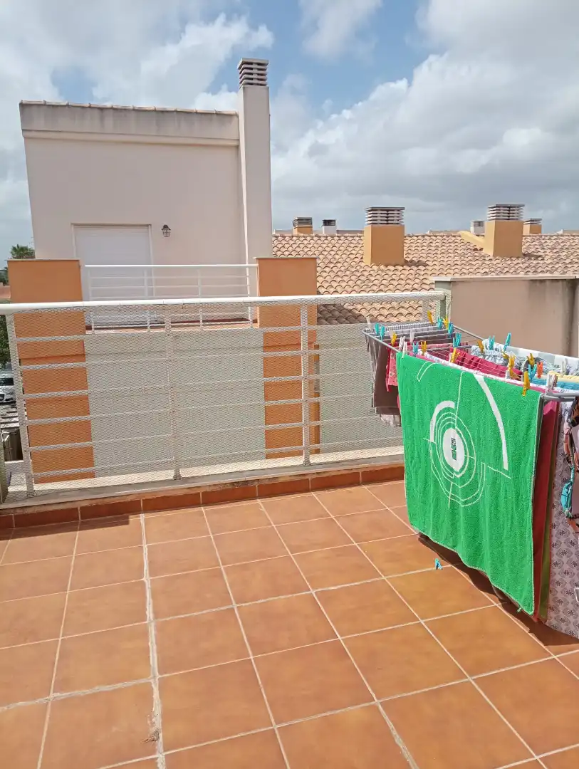 Terraza de Casa adosada de alquiler en Almazora / Almassora con Terraza, Piscina y Amueblado