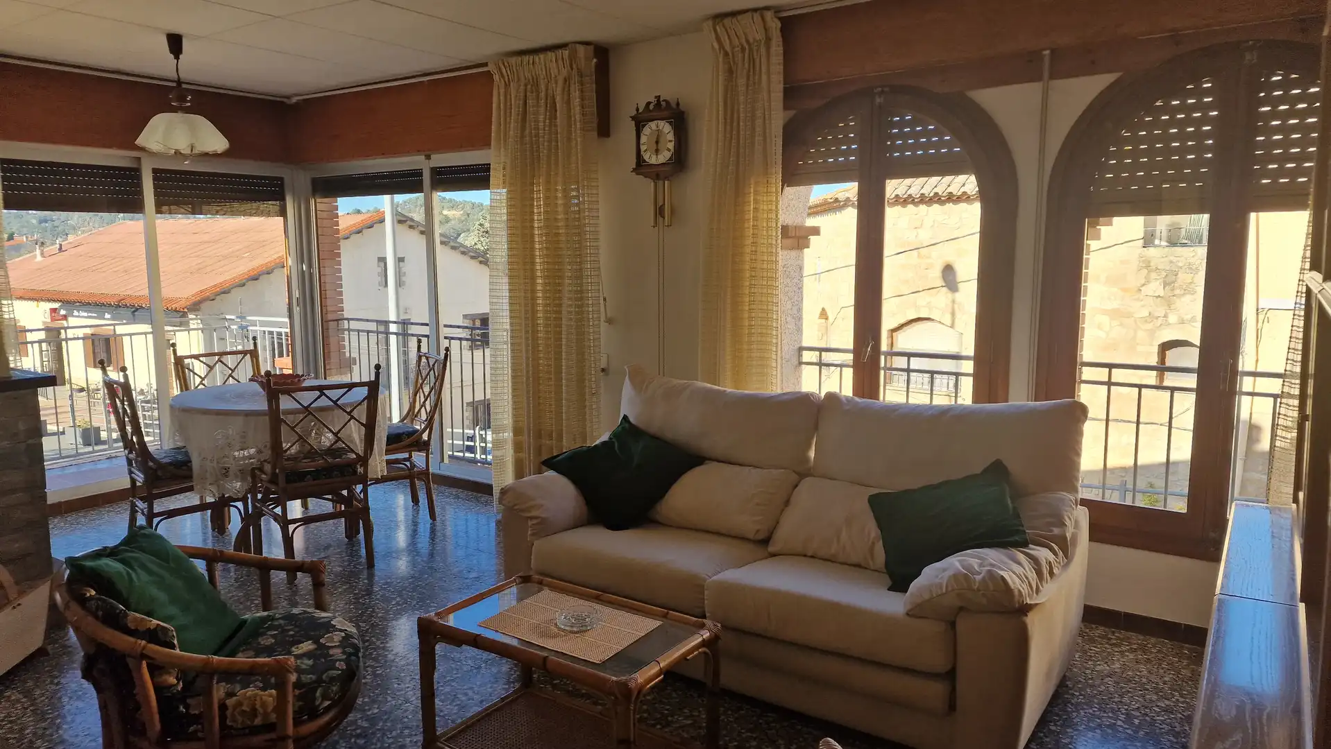 Living room of Houses for sale in La Pobla de Cérvoles  with Heating, Private garden and Terrace