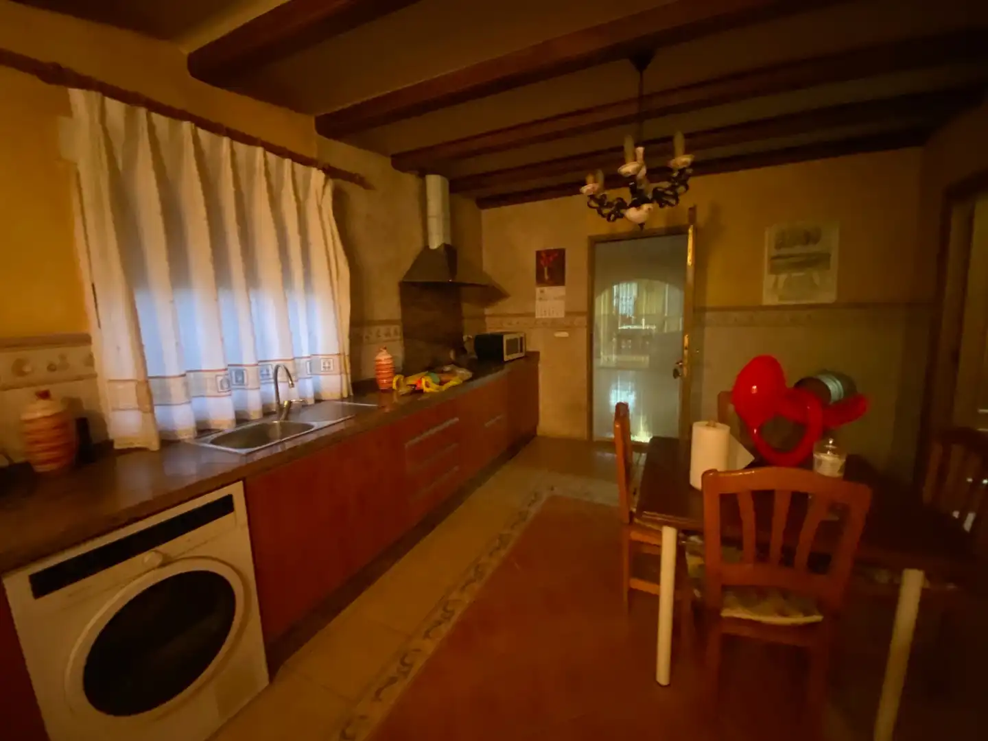 Cuina de Finca rústica en venda en Elche / Elx amb Jardí privat, Terrassa i Piscina