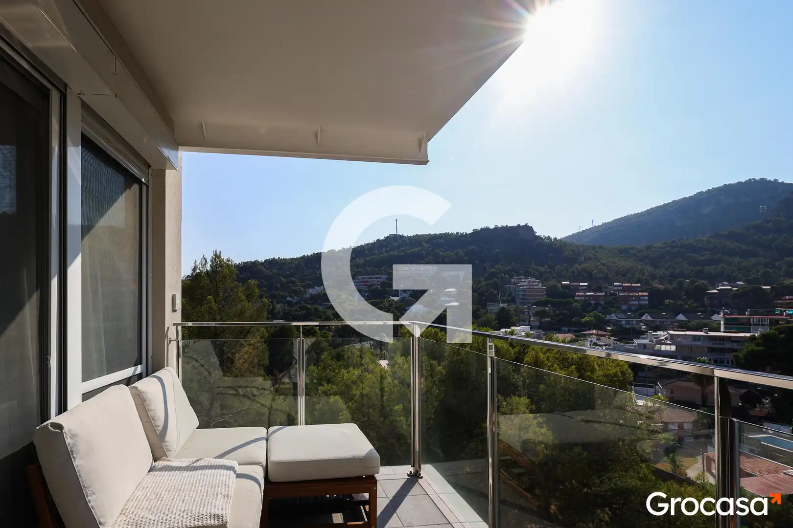 Balcony of Flat for sale in Castelldefels  with Air Conditioner, Balcony and Community pool