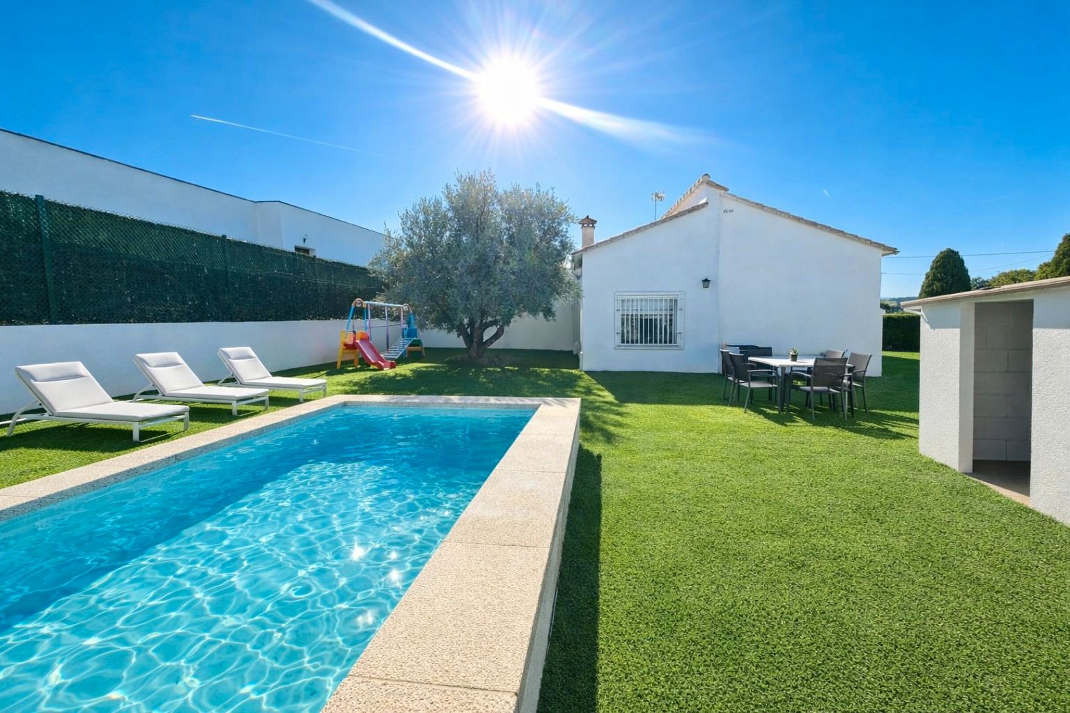 Piscina de Casa o xalet en venda en Santa Eulàlia de Ronçana amb Jardí privat, Terrassa i Piscina
