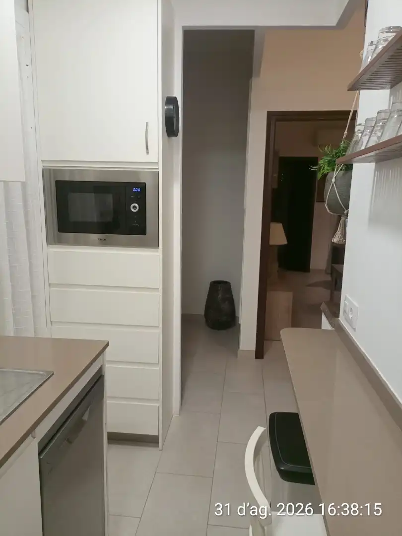 Kitchen of Flat for rent in Barcelona  with Air Conditioner, Heating and Furnished