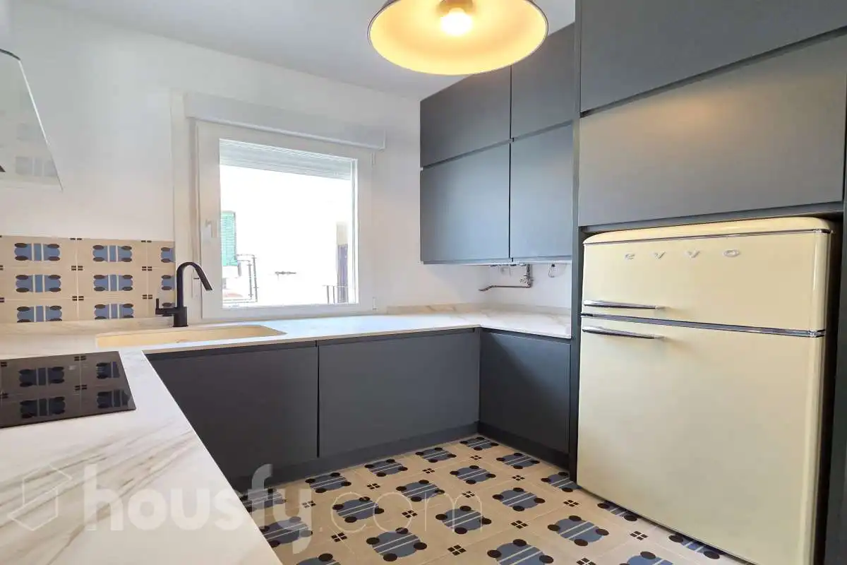 Kitchen of Flat for rent in Madrid  with Heating and Furnished