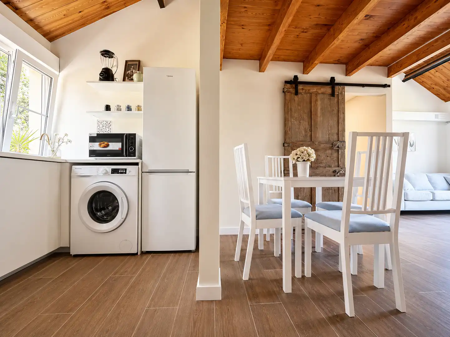 Küche von Wohnung zur Miete in Piélagos mit Terrasse, Möbliert und Ofen