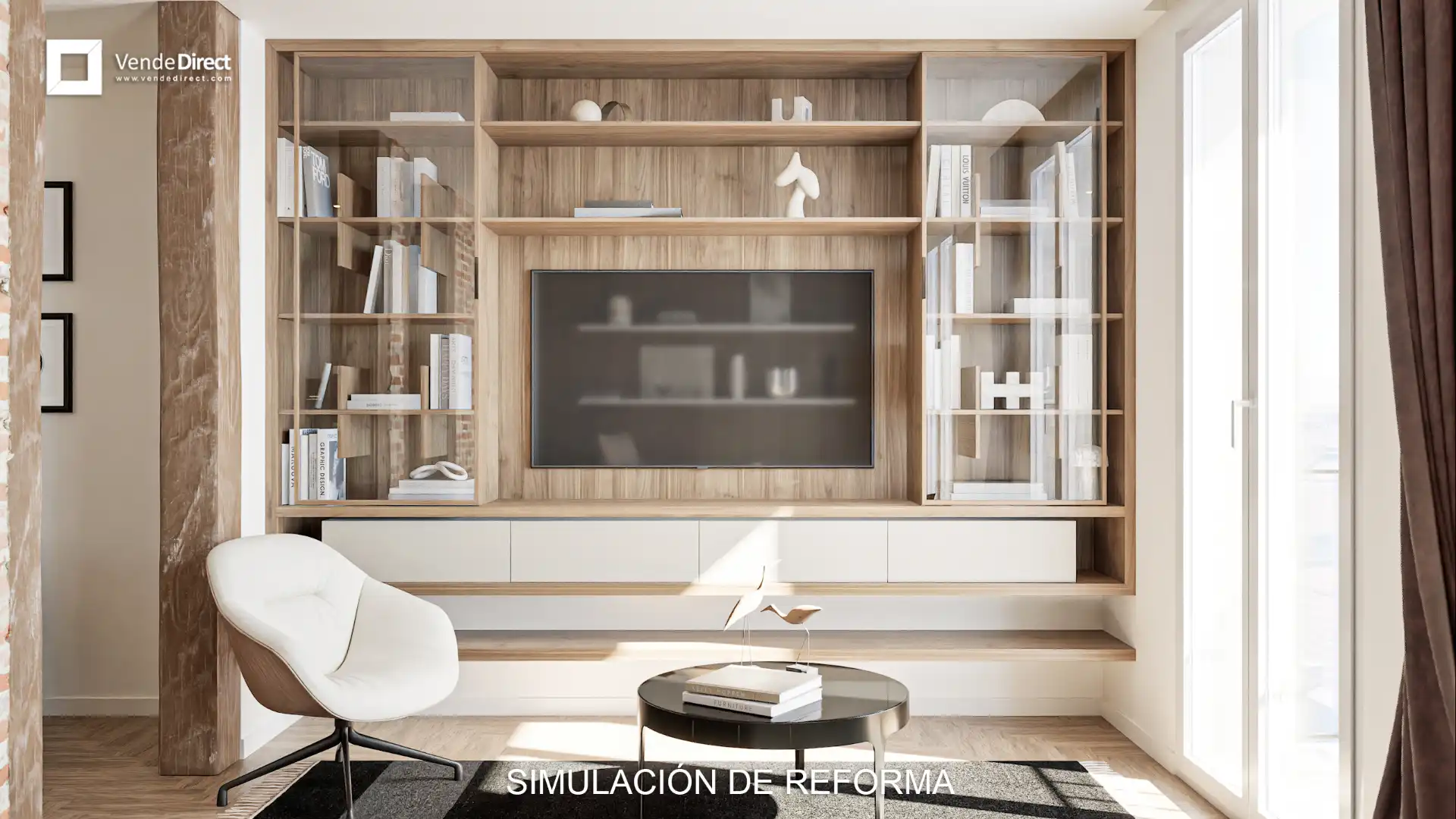 Sala de estar de Piso en venta en Madrid con Trastero, Amueblado y Balcón