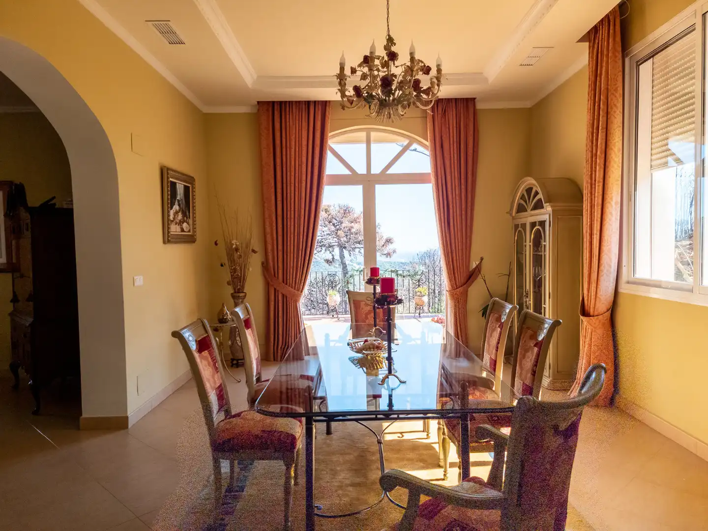 Dining room of Houses for sale in Estepona  with Air Conditioner, Private garden and Terrace