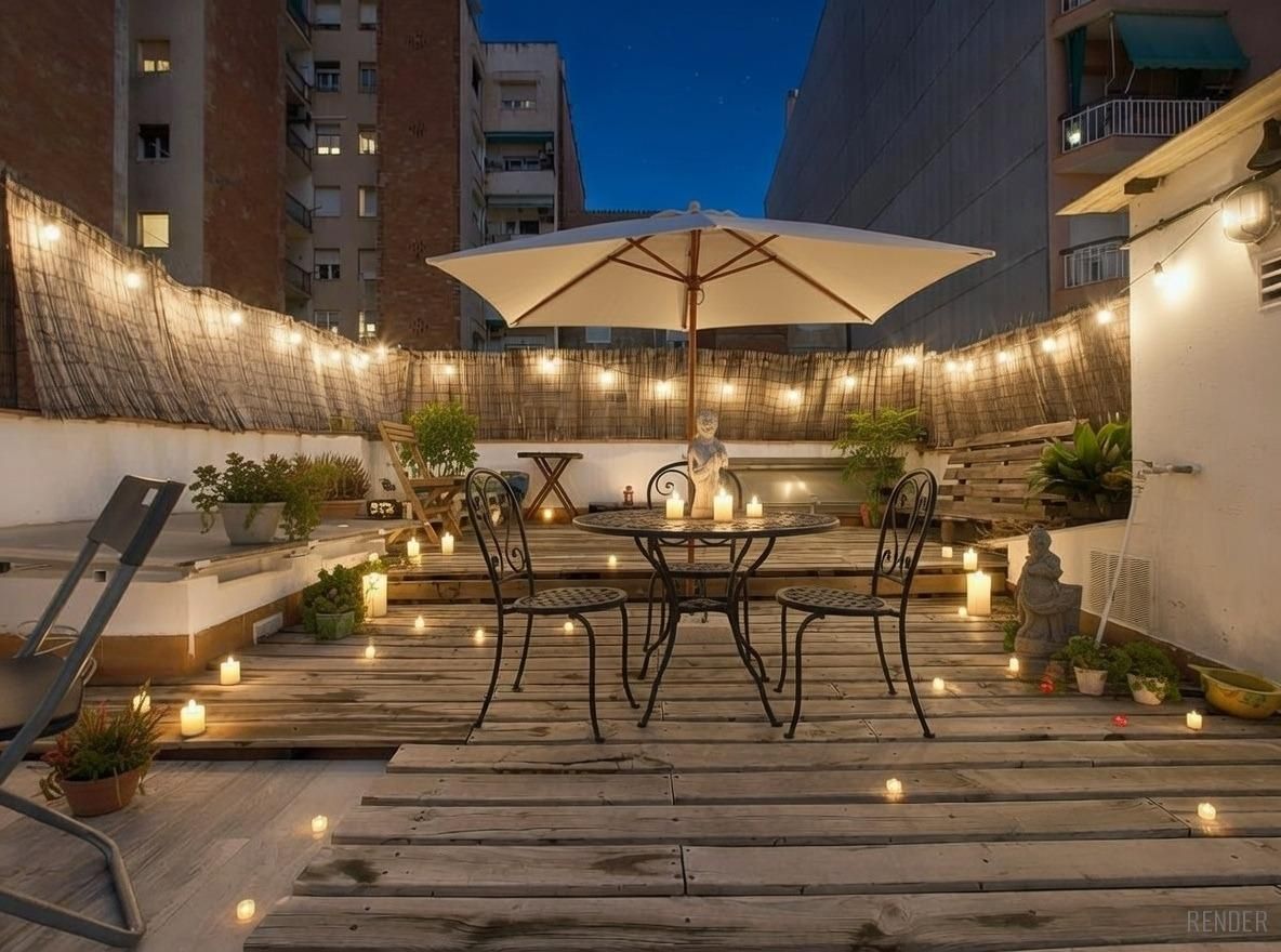 Terrace of House or chalet for sale in  Barcelona Capital  with Air Conditioner, Parquet flooring and Terrace