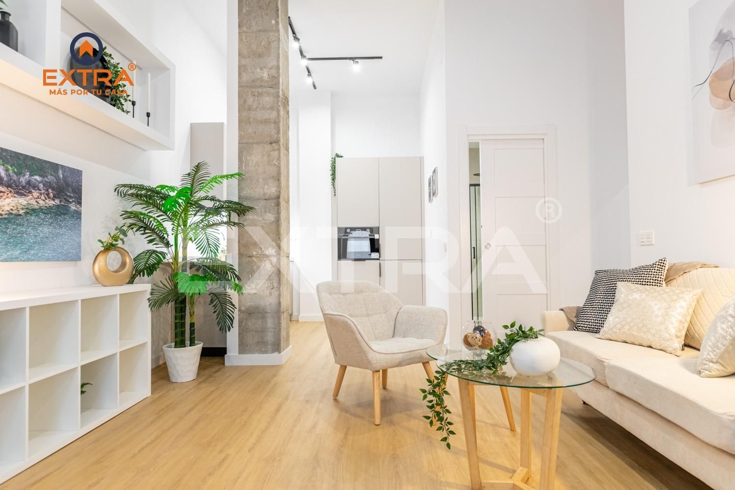 Sala de estar de Planta baja en venta en  Madrid Capital con Aire acondicionado y Calefacción