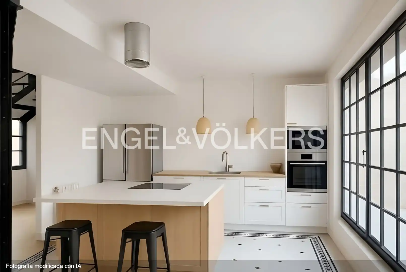 Kitchen of Flat for sale in Madrid  with Air Conditioner, Heating and Terrace