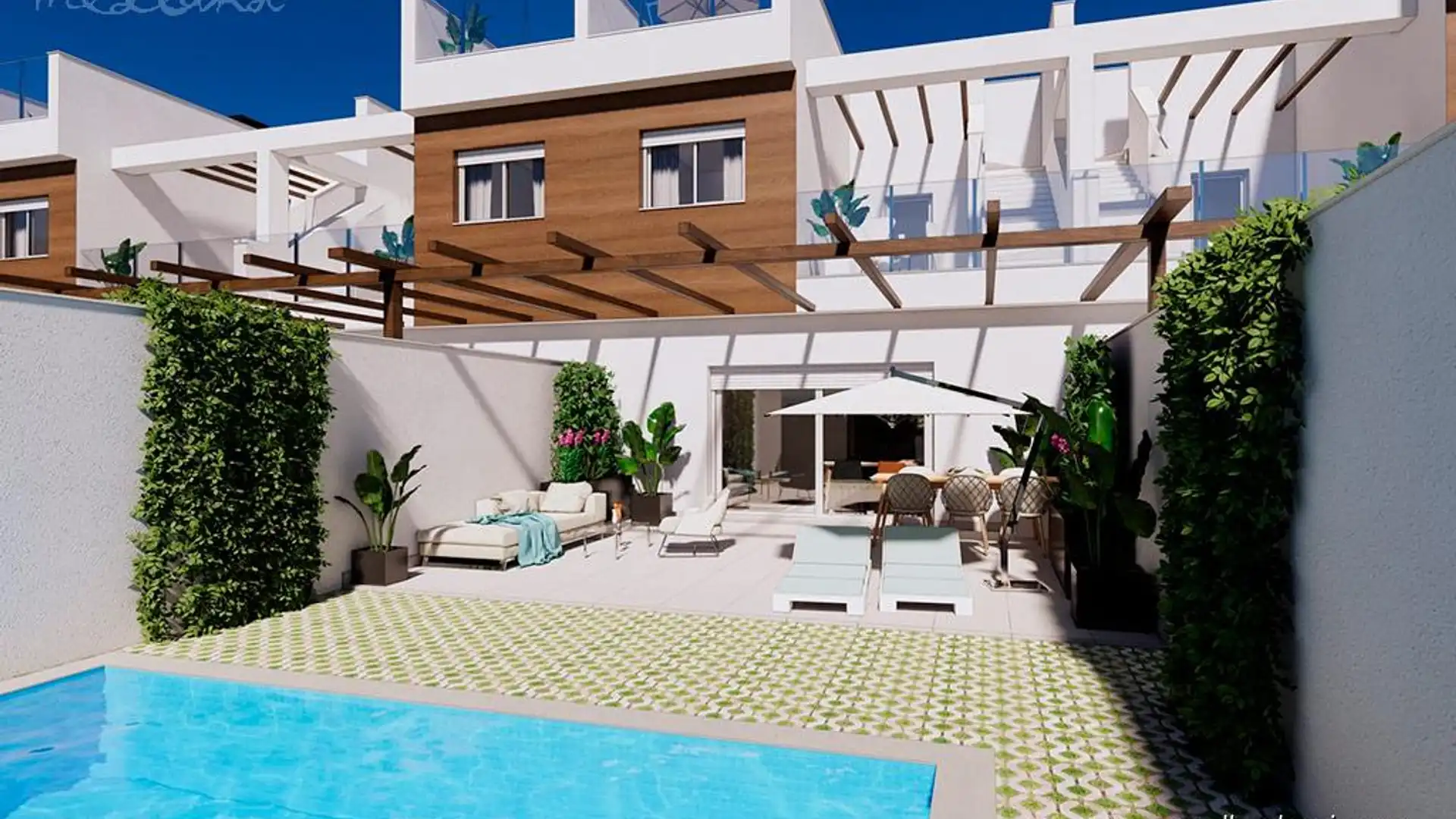 Terraza de Casa adosada en venta en Los Alcázares con Aire acondicionado, Calefacción y Terraza