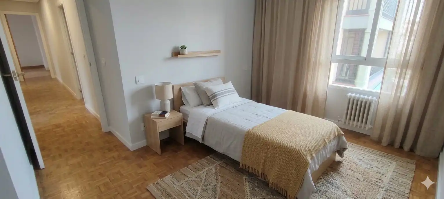 Bedroom of Flat for sale in Móstoles  with Heating, Terrace and Storage room