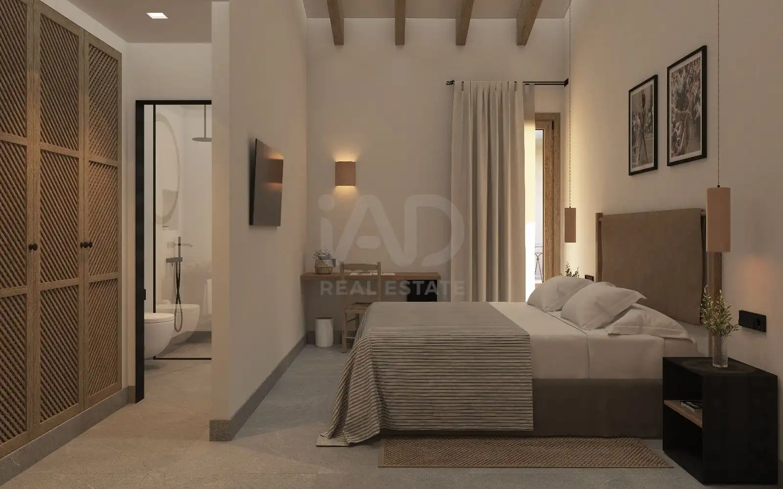 Bedroom of Flat for sale in  Palma de Mallorca  with Air Conditioner