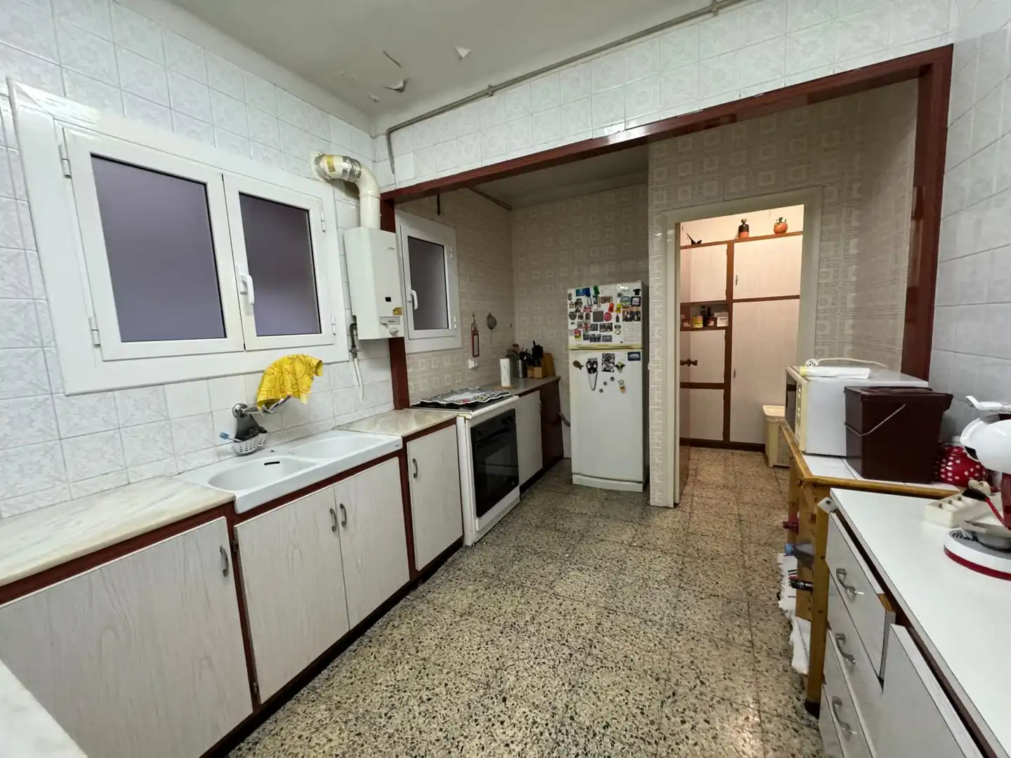 Cocina de Piso en venta en Barcelona con Aire acondicionado, Terraza y Horno