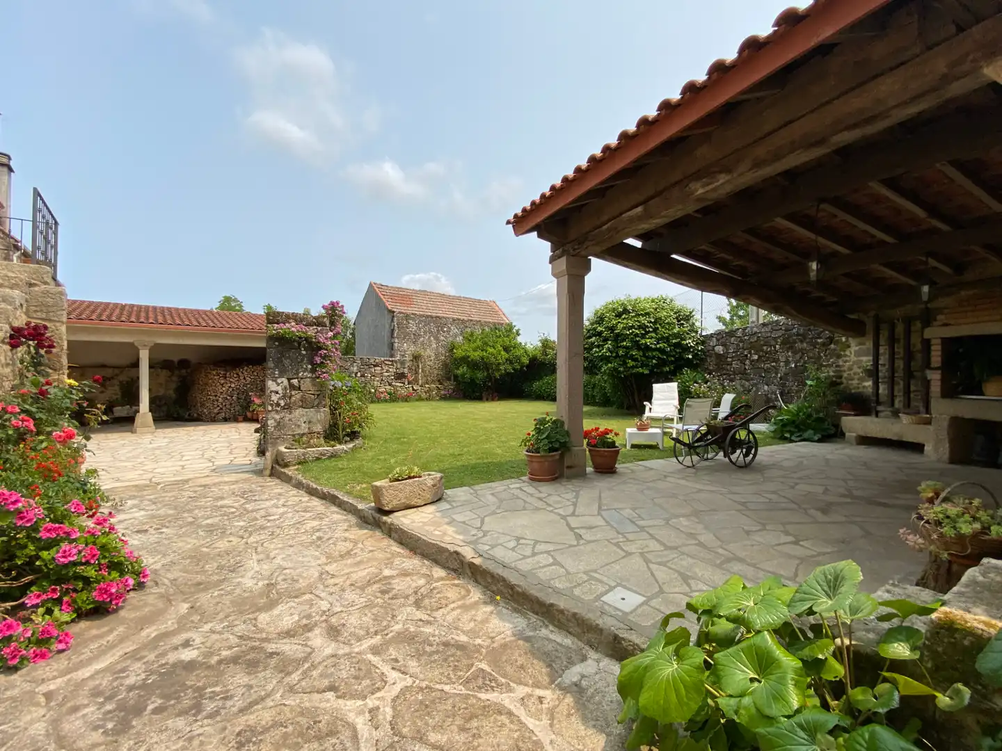 Garden of Houses for sale in A Estrada   with Heating, Private garden and Terrace