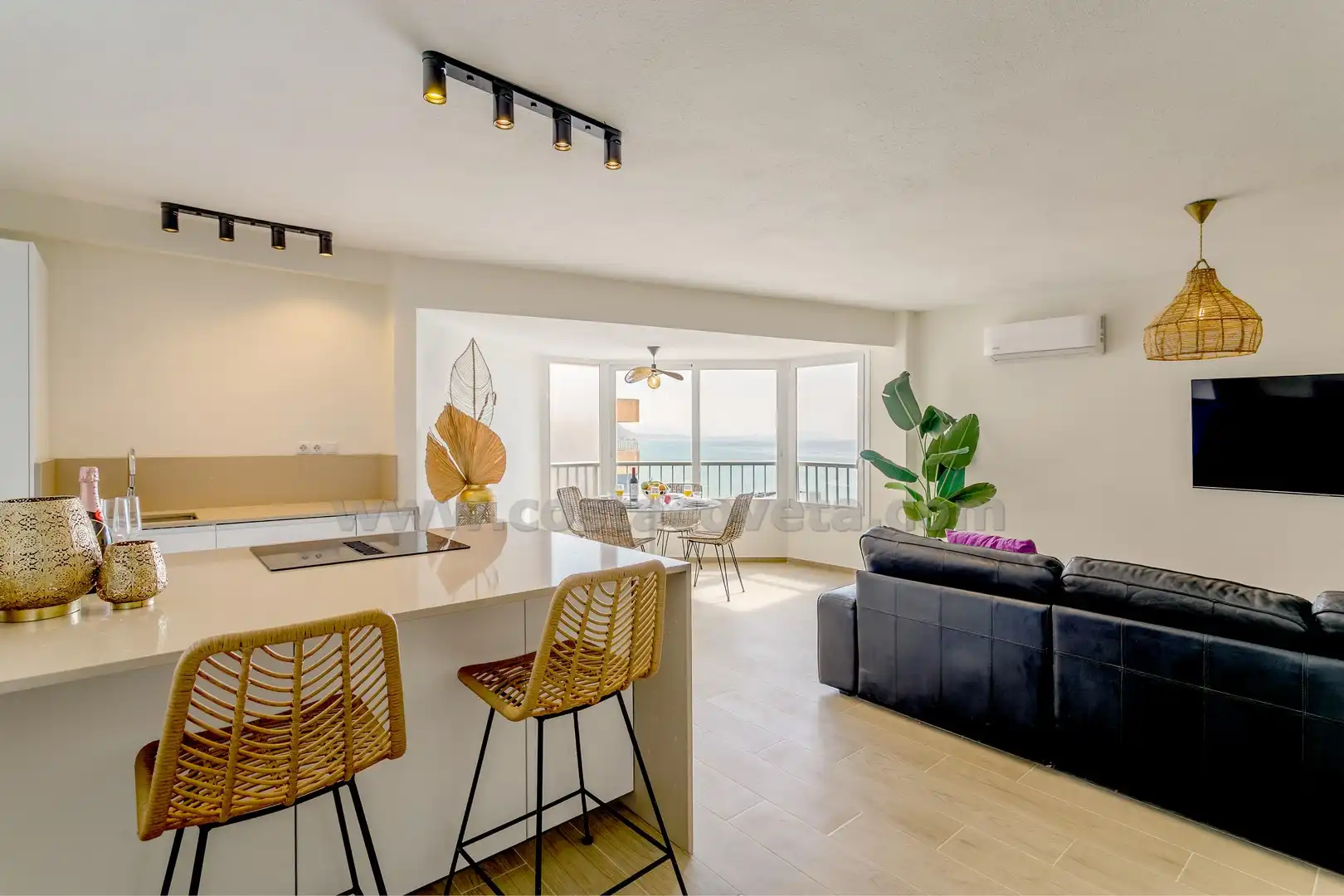 Living room of Attic for sale in El Campello  with Air Conditioner, Storage room and Furnished
