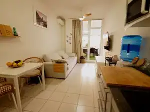 Wohnzimmer von Wohnung zum Verkauf in Las Palmas de Gran Canaria mit Klimaanlage, Terrasse und Möbliert
