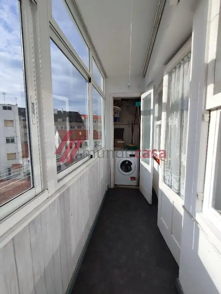 Balcony of Flat for rent in Ferrol  with Furnished