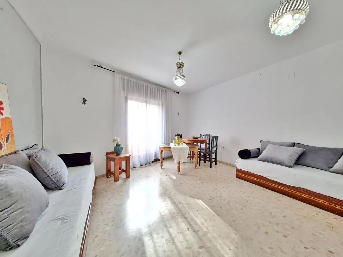 Living room of Flat for sale in Roquetas de Mar  with Balcony